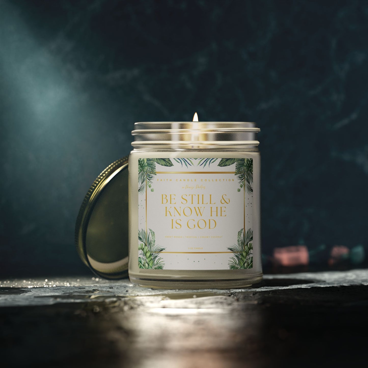 Be Still & Know He Is God Candle