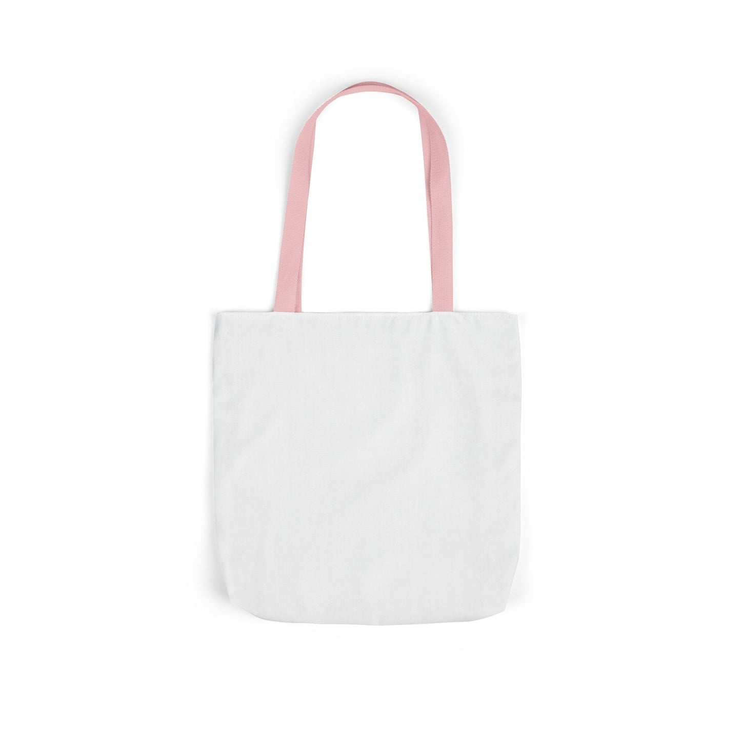 Loved (Pink Strap) Canvas Tote Bag White