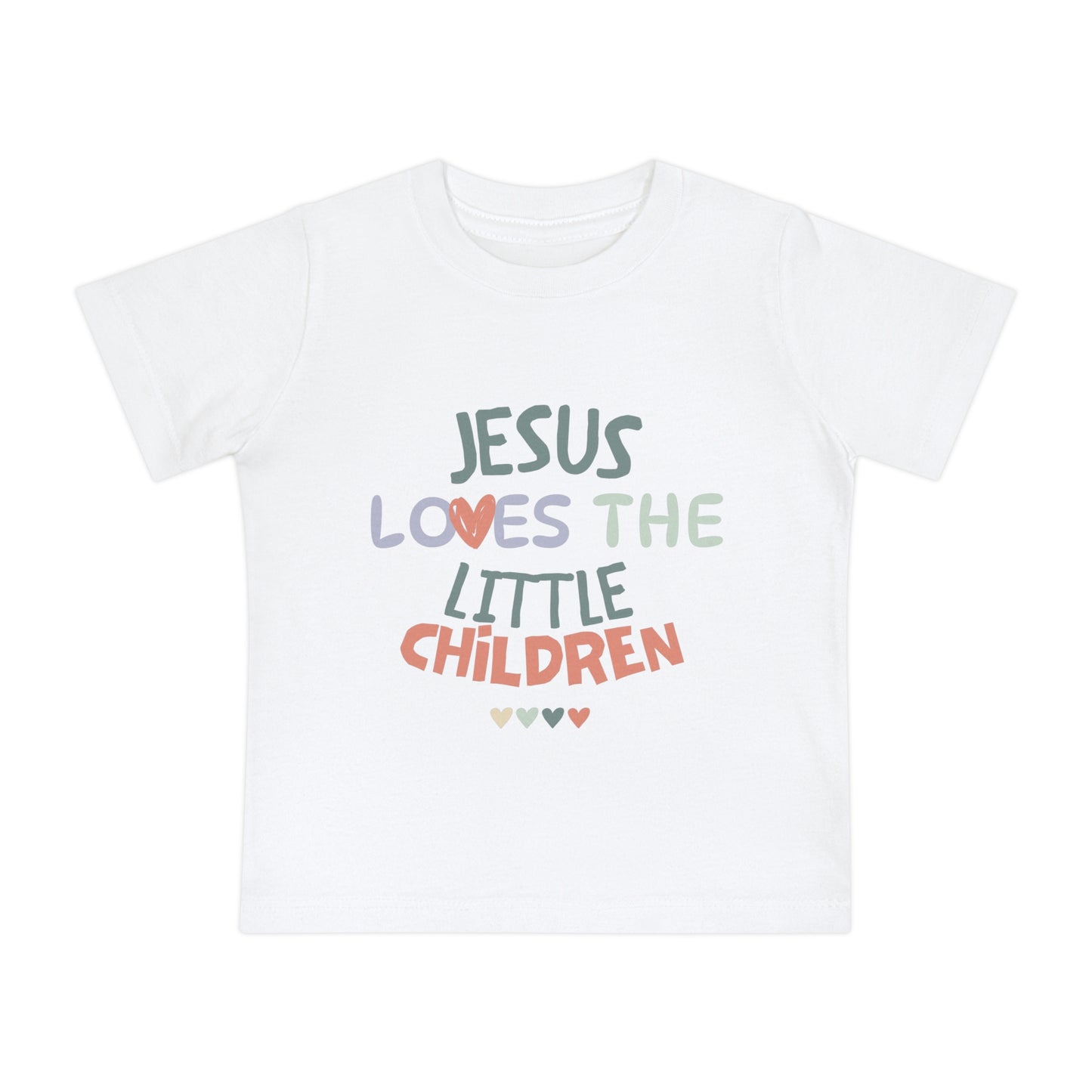 Jesus Loves The Little Children Baby Short Sleeve Tee