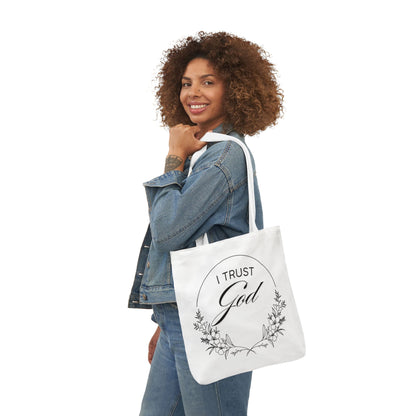 I Trust God Canvas Tote Bag