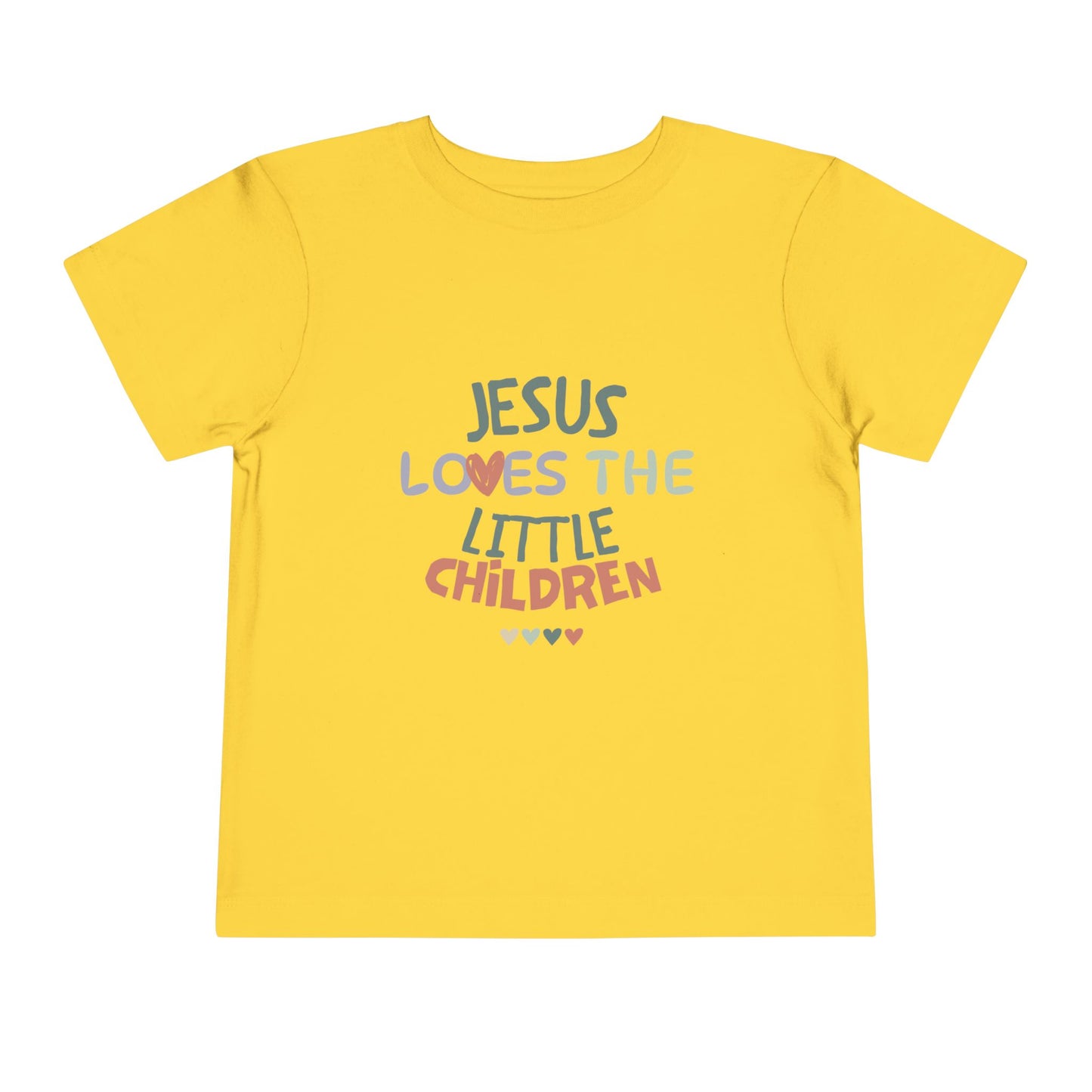 "Jesus Loves The Little Children" Toddler Short Sleeve Tee
