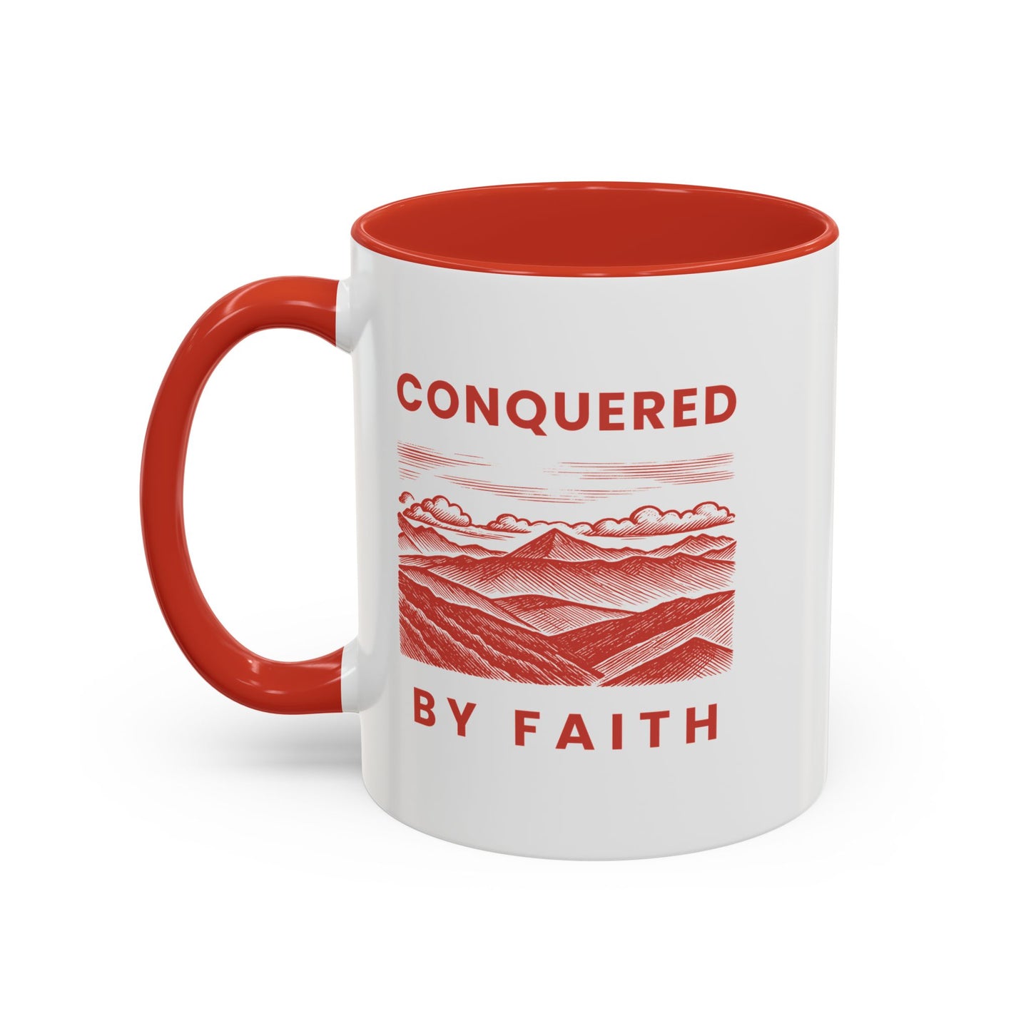 Conquered by Faith Mug