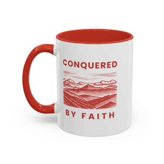 Conquered by Faith Mug