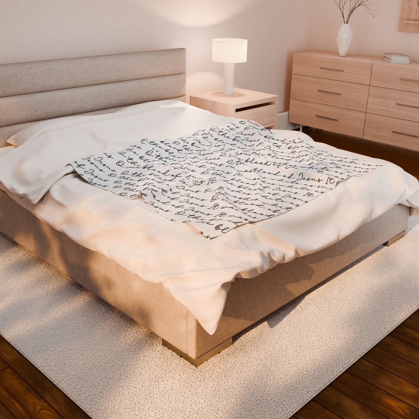 O The Blood of Jesus Plush Blanket