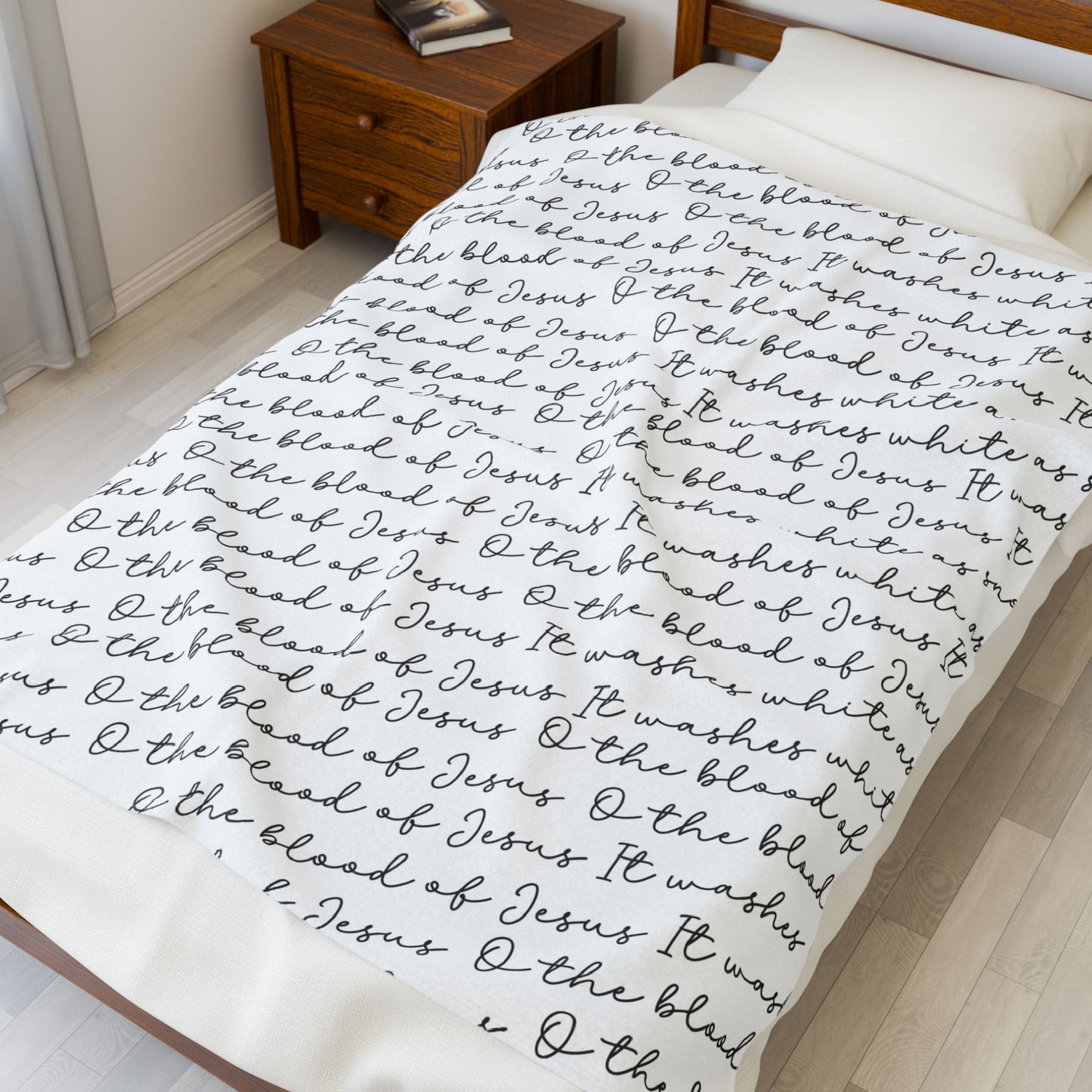 O The Blood of Jesus Plush Blanket