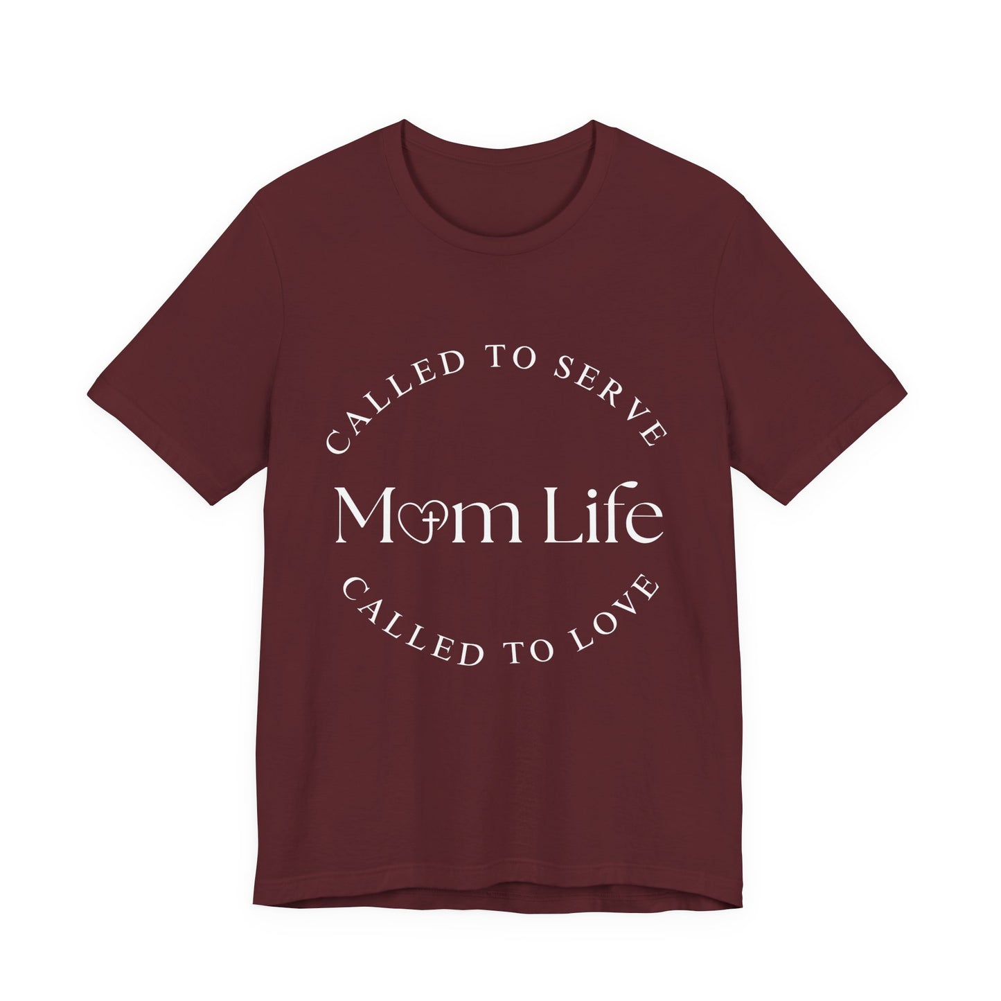 Mom Life Tee (Maroon)