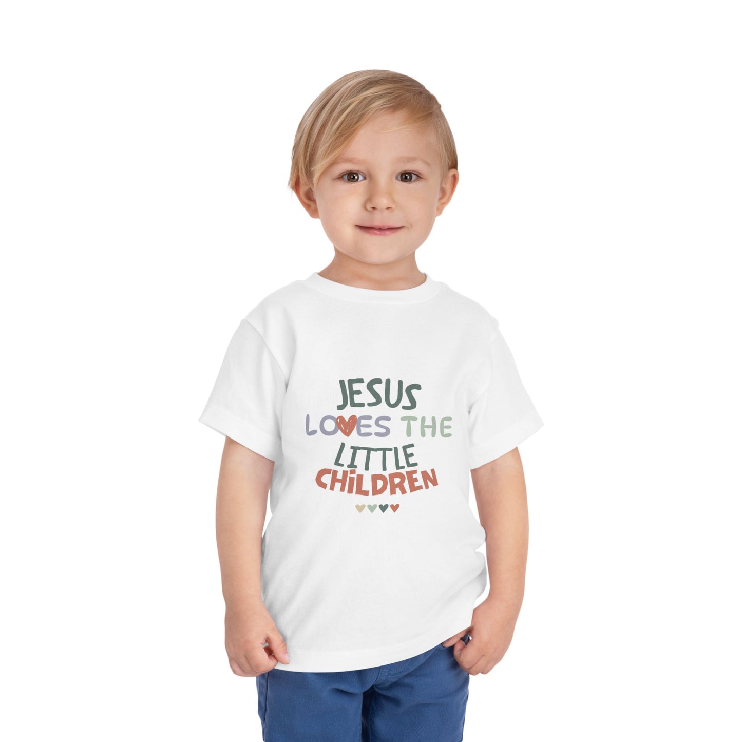 "Jesus Loves The Little Children" Toddler Short Sleeve Tee