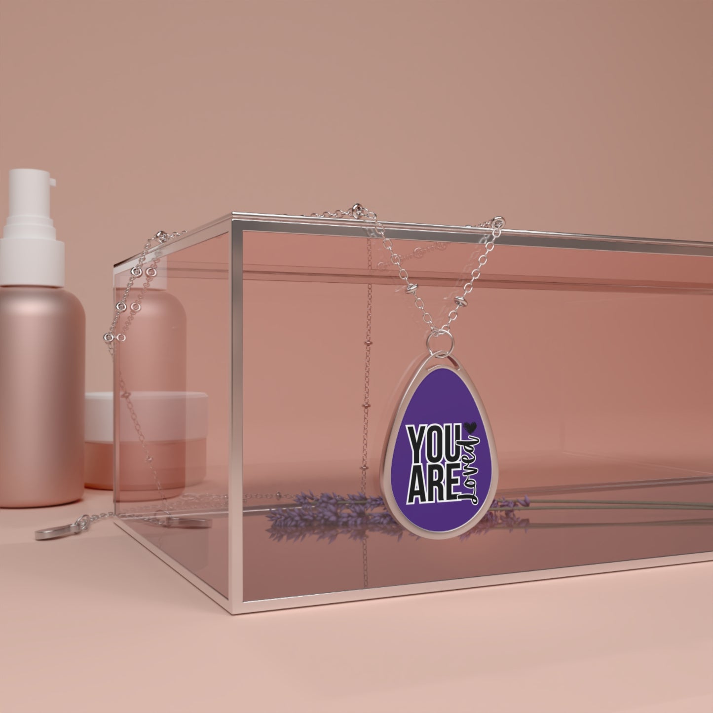 You Are Loved Oval Necklace