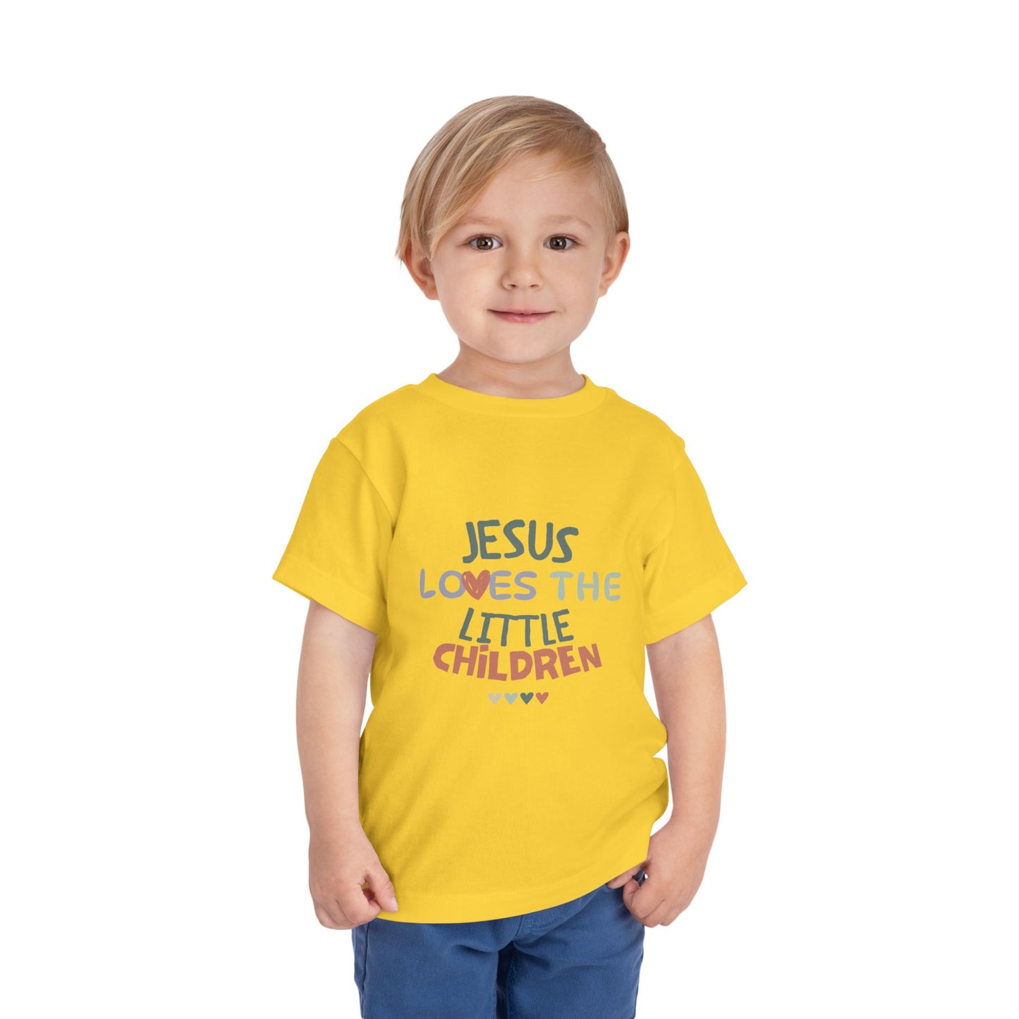 "Jesus Loves The Little Children" Toddler Short Sleeve Tee