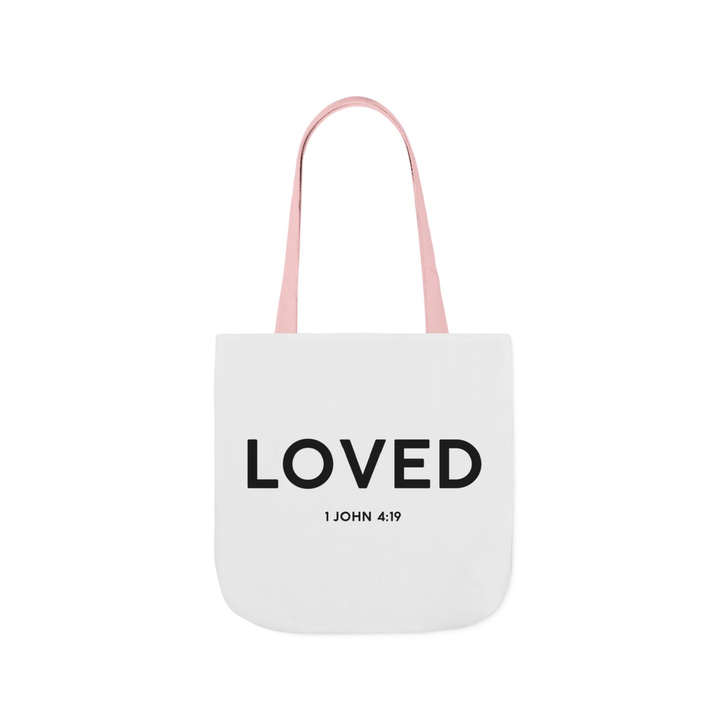 Loved Canvas Tote Bag White