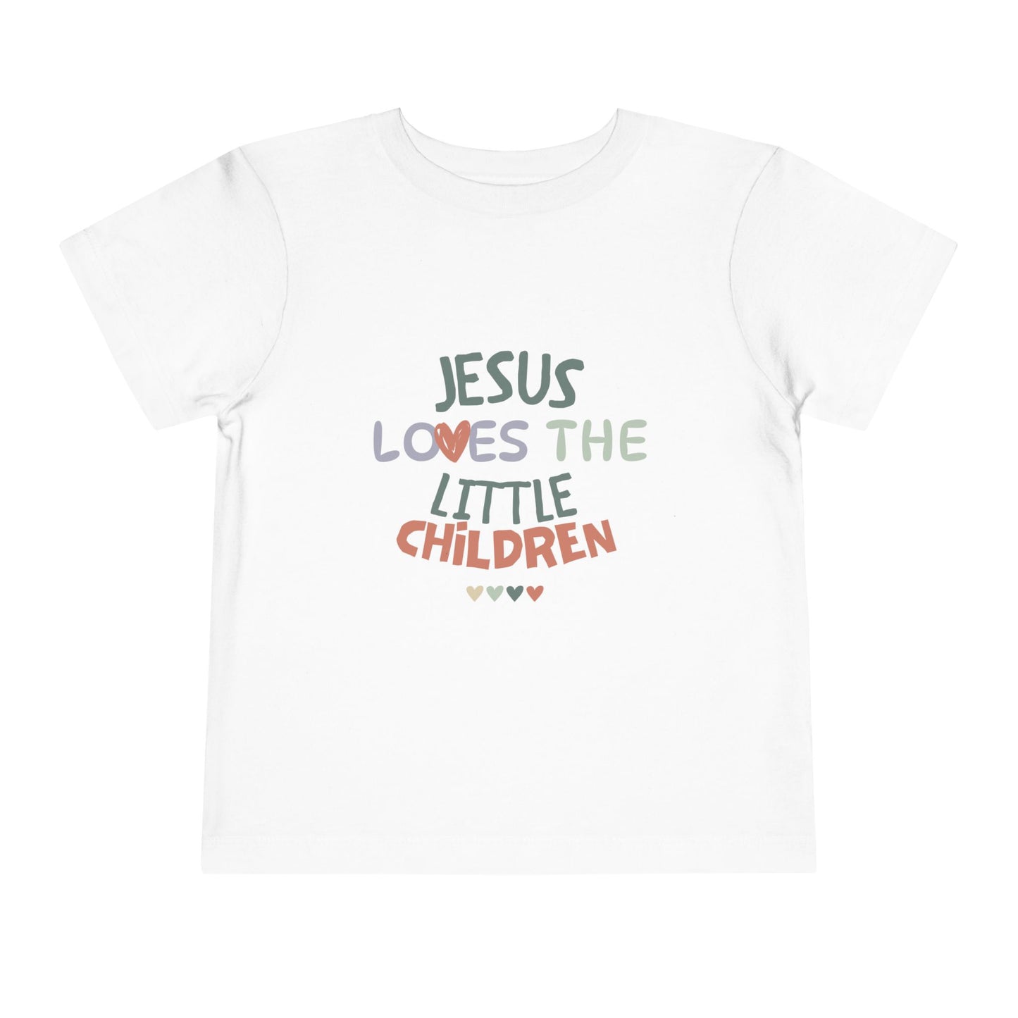 "Jesus Loves The Little Children" Toddler Short Sleeve Tee