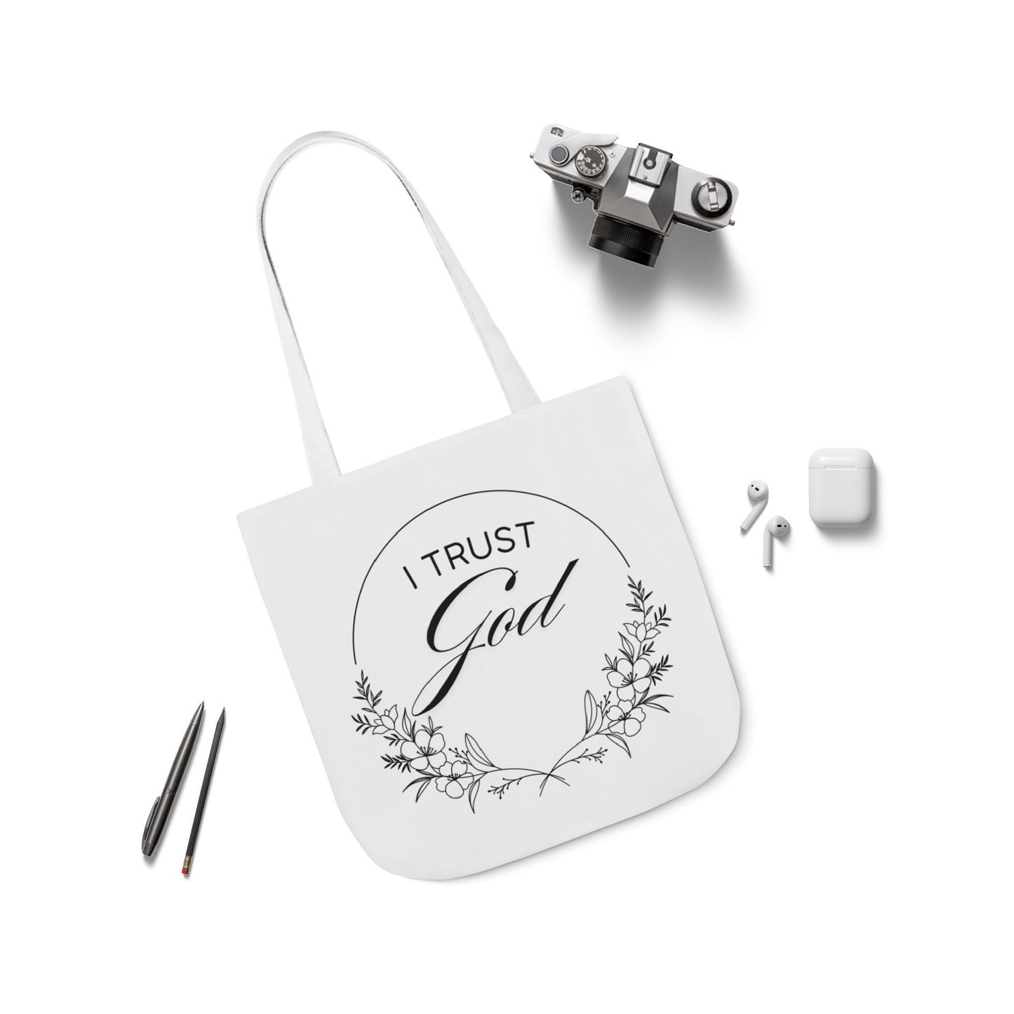 I Trust God Canvas Tote Bag