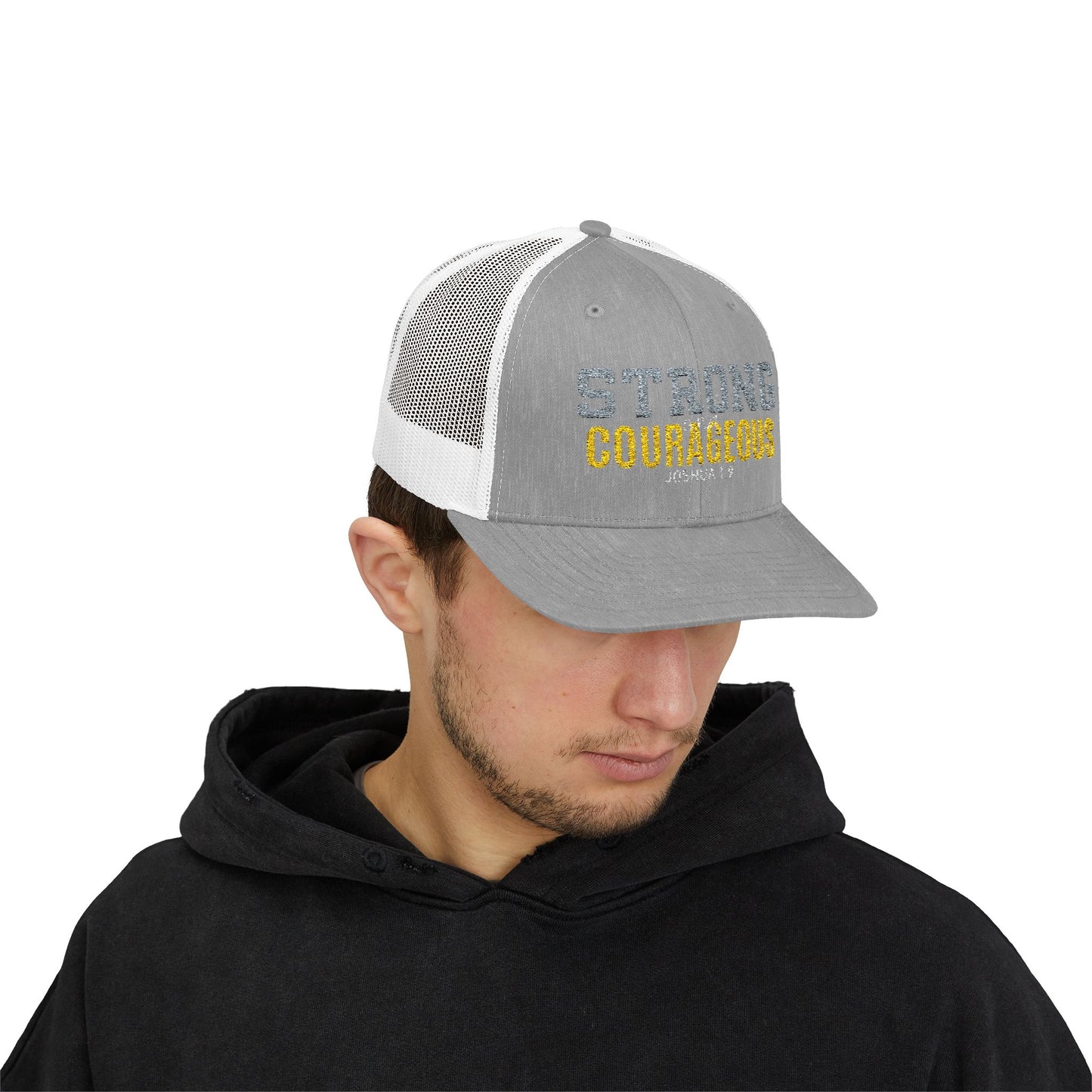 Strong & Courageous Snapback Trucker Cap
