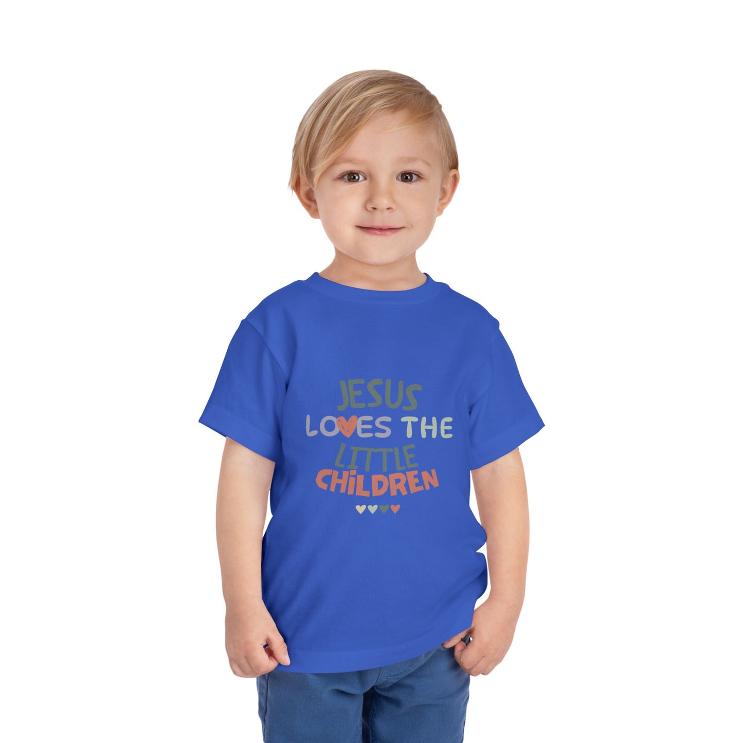 "Jesus Loves The Little Children" Toddler Short Sleeve Tee