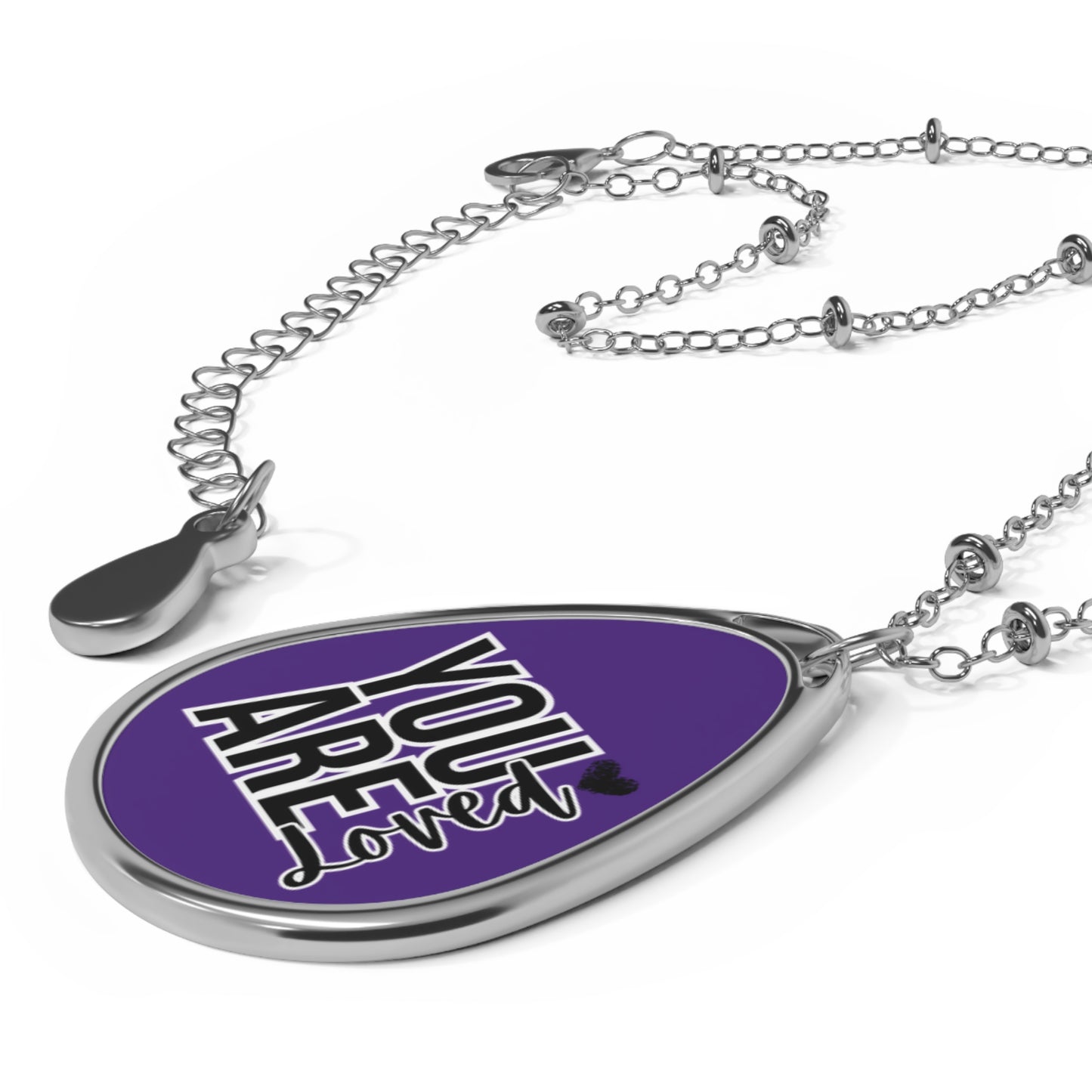 You Are Loved Oval Necklace