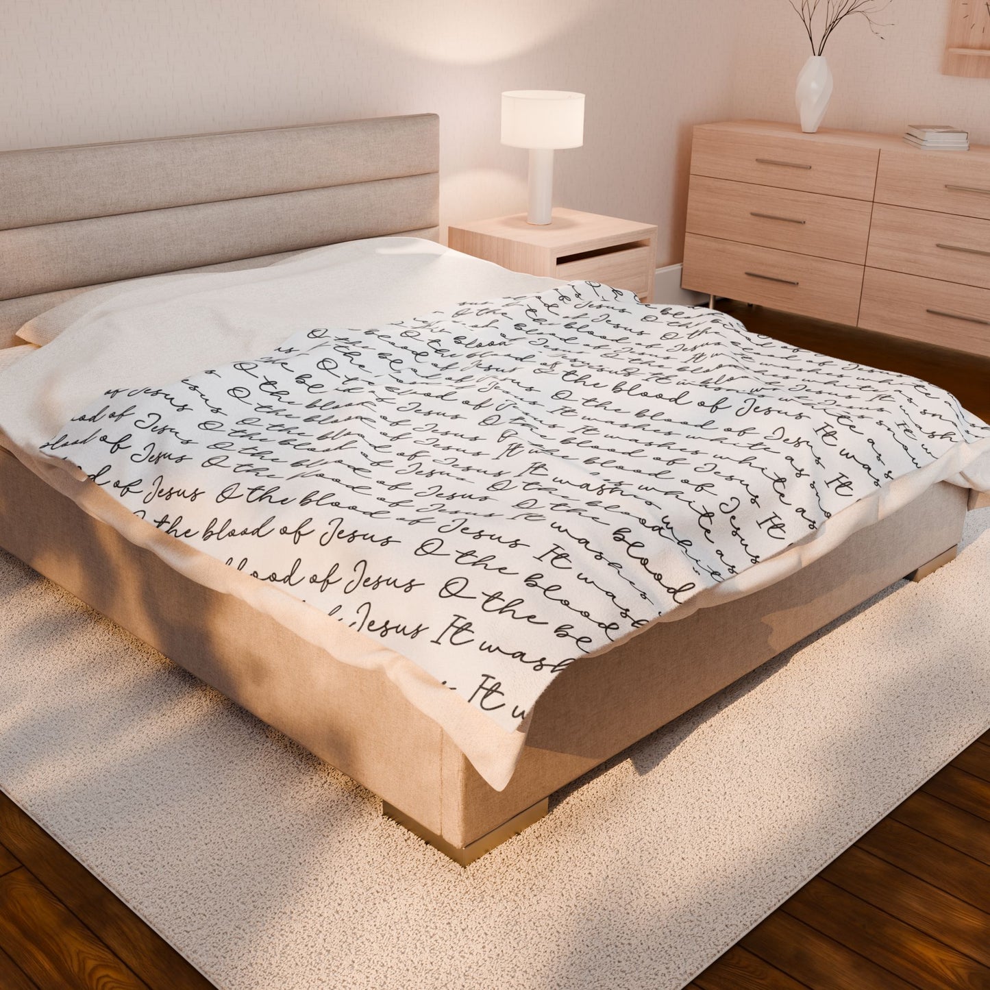 O The Blood of Jesus Plush Blanket