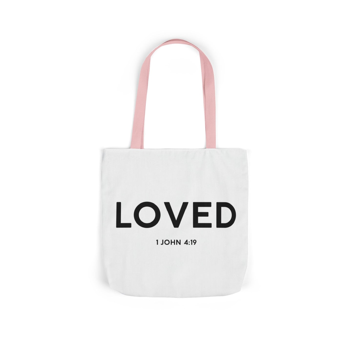 Loved Canvas Tote Bag White